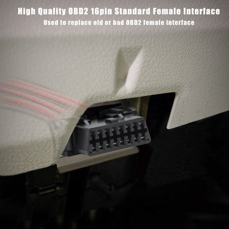 30cm 16Pin Fixed Terminal Extension Cable Female Plug for KIA by bashfashion