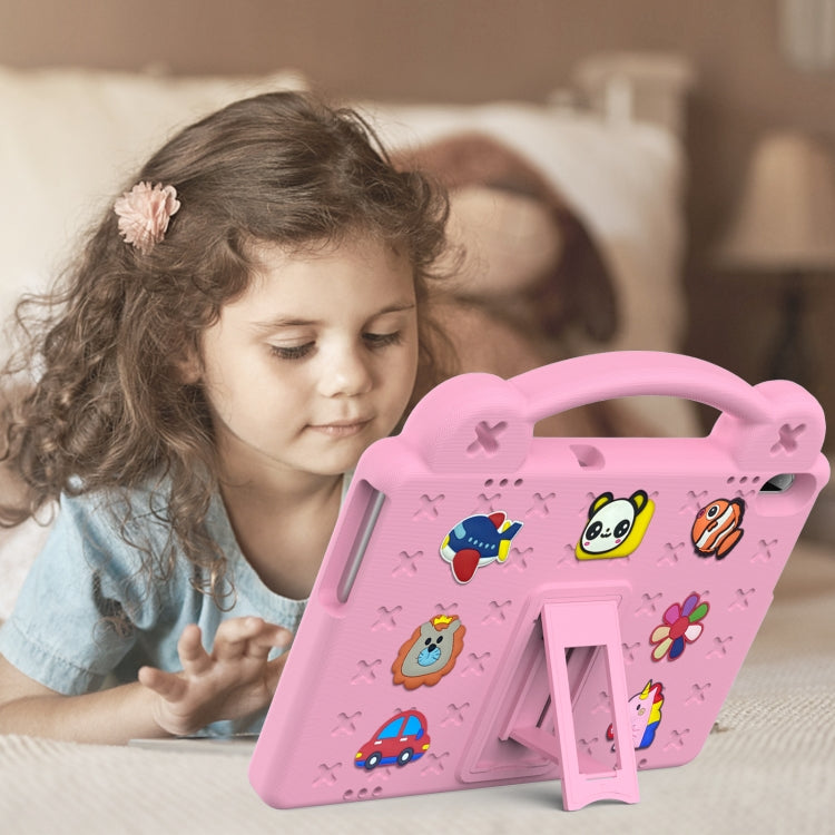 For Huawei MediaPad T5 10.1 Handle Kickstand Children EVA Shockproof Tablet Case(Pink) by bashfashion