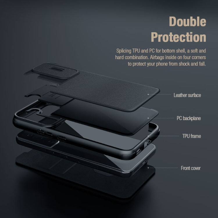 For iPhone 14 Pro NILLKIN QIN Series Pro Leather Phone Case(Black) by NILLKIN