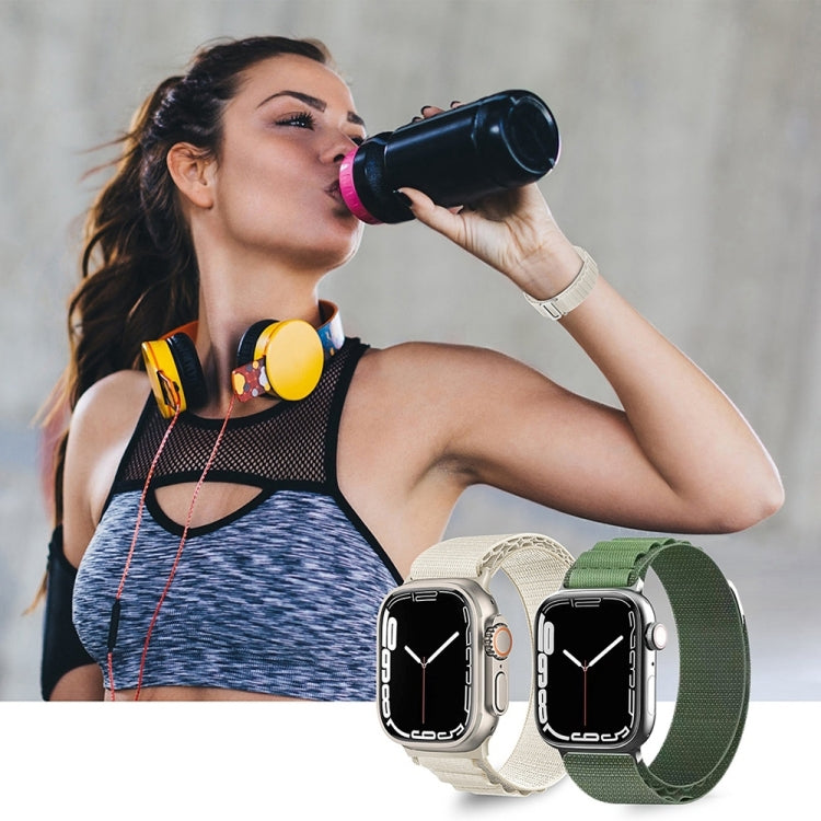 Nylon Watch Band for Apple Watch Series 9&8&7 41mm / SE 3&SE 2&6&SE&5&4 40mm / 3&2&1 38mm (Yellow+Orange) by bashfashion