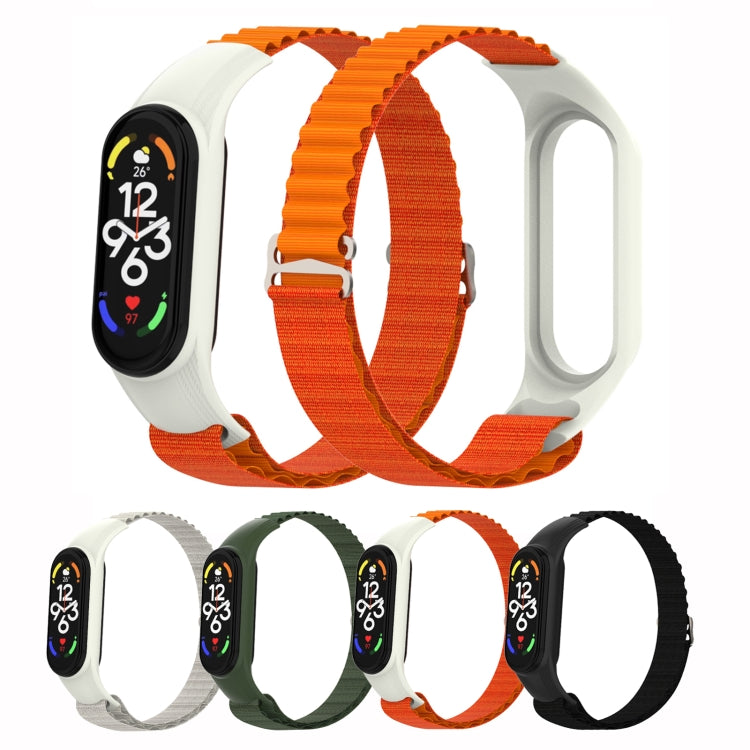 For Xiaomi Mi Band 3 / 4 / 5 / 6 / 7 9-buckle Alpine Loop Adjustable Watch Band(Starlight Color) by bashfashion