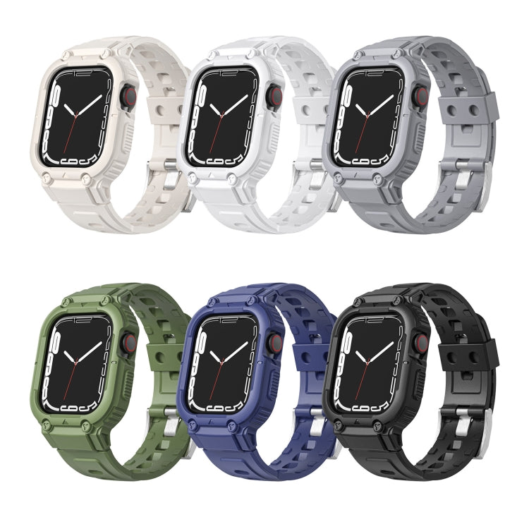 Armor Silicone Watch Band For Apple Watch Ultra 49mm(Starlight) by bashfashion