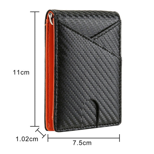 W2108A1 RFID Carbon fiber Business Wallet For Men(Blue) by bashfashion
