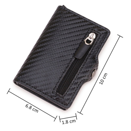 C1911H9 RFID Multi-card PU Leather Metal Card Package(Black) by bashfashion
