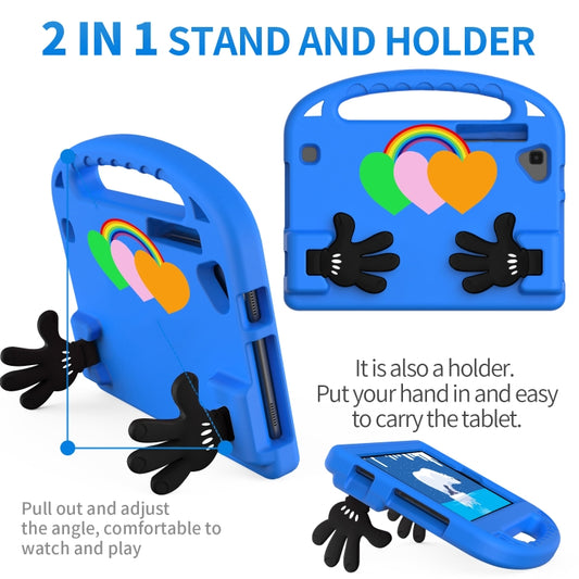 For Samsung Galaxy Tab A 8.0 2019 Love Small Palm Holder EVA Tablet Case(Blue) by bashfashion