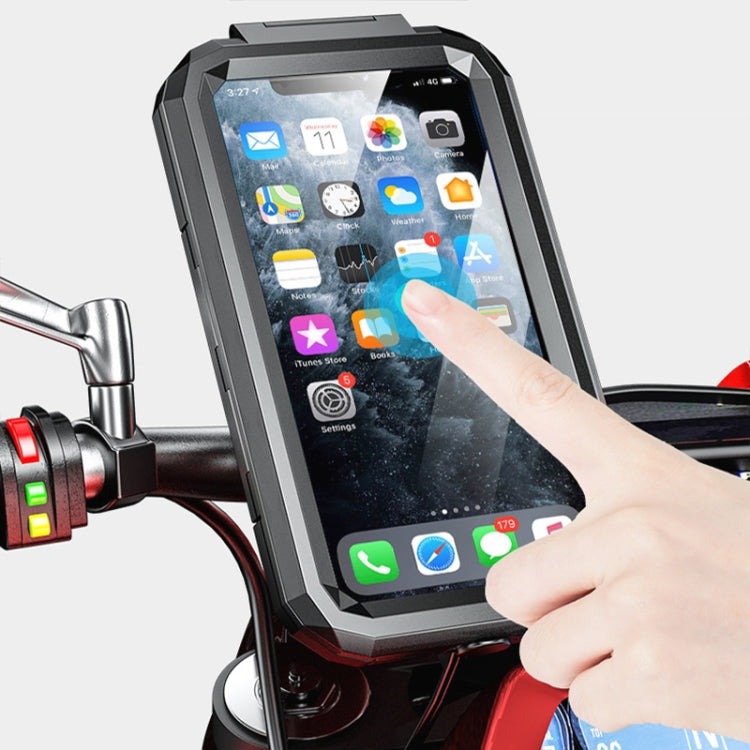 Kewig M18S-QD Motorcycle / Bicycle Waterproof Quick Release Mobile Phone Holder by Kewig