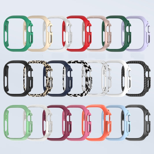 For Apple Watch Ultra 3 / 2 / 1 49mm PC Hollow Electroplating Protective Case(White) by bashfashion
