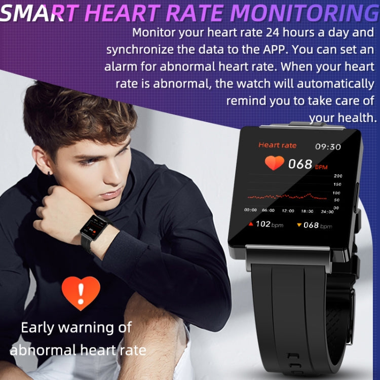 KS01 1.85 Inch Smart Watch Supports Blood Glucose Detection, Blood Pressure Detection, Blood Oxygen Detection(Black) by bashfashion
