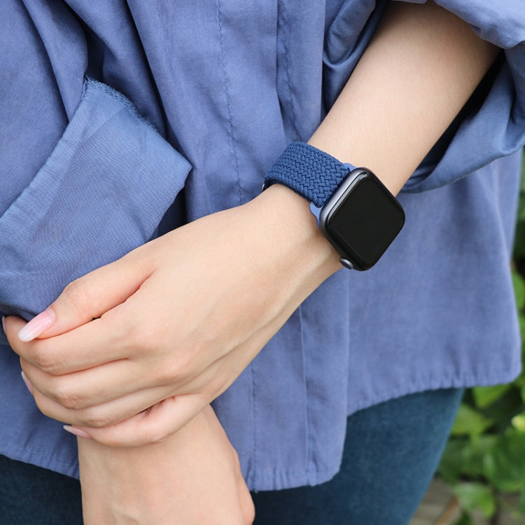 Buckle Nylon Braided Watch Band for Apple Watch Ultra 49mm&Watch Ultra 2 49mm / Series 9&8&7 45mm / SE 3&SE 2&6&SE&5&4 44mm / 3&2&1 42mm(Black Chocolate) by bashfashion