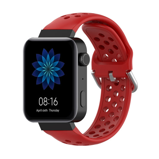 For Xiaomi Watch / Huawei Honor S1 18mm Solid Color Sport Watch Band(Red) by bashfashion