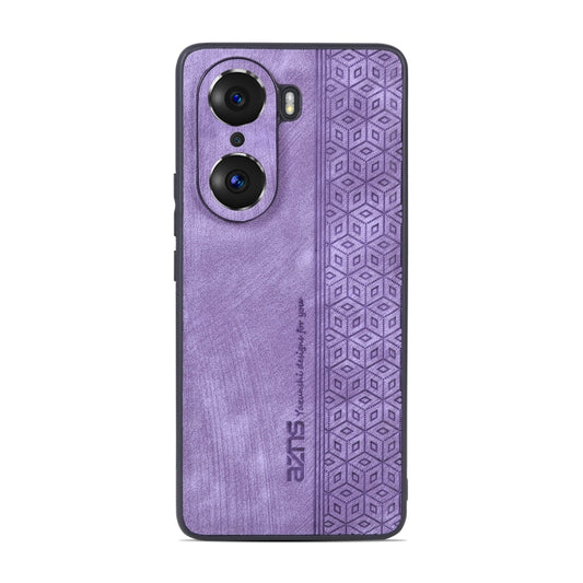 For Honor 60 Pro AZNS 3D Embossed Skin Feel Phone Case(Purple) by AZNS