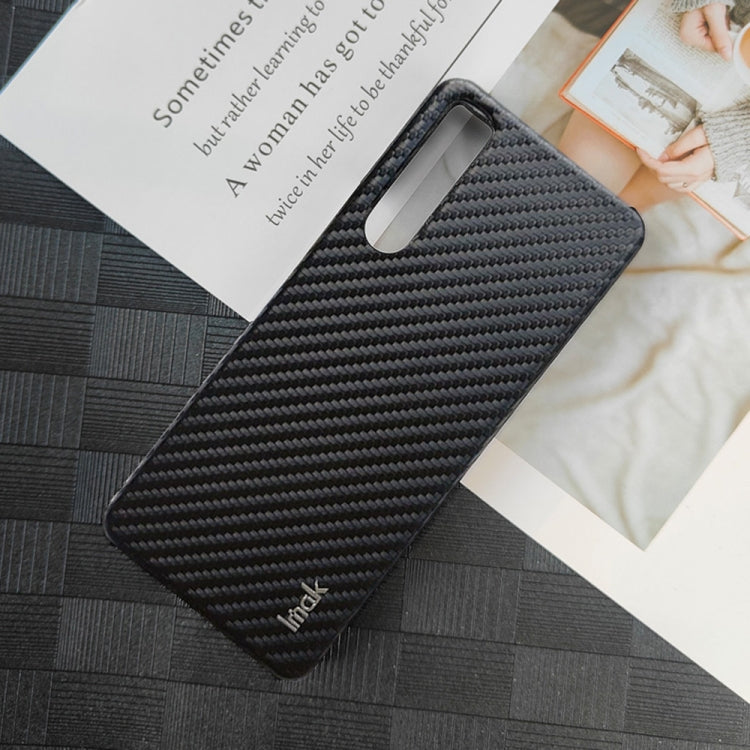For Sony Xperia 5 IV IMAK Ruiyi Series Carbon Fiber PU + PC Phone Case by imak