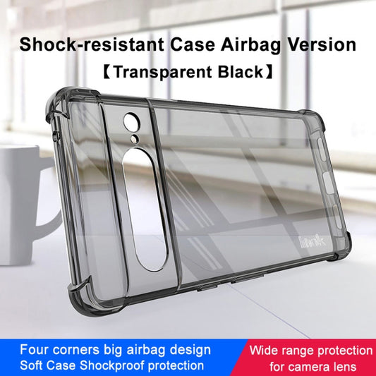 For Google Pixel 7 Pro imak Shockproof Airbag TPU Phone Case(Transparent Black) by imak
