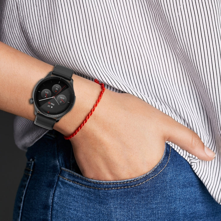 For Amazfit GTR 4 22mm Silicone Watch Band(White) by bashfashion