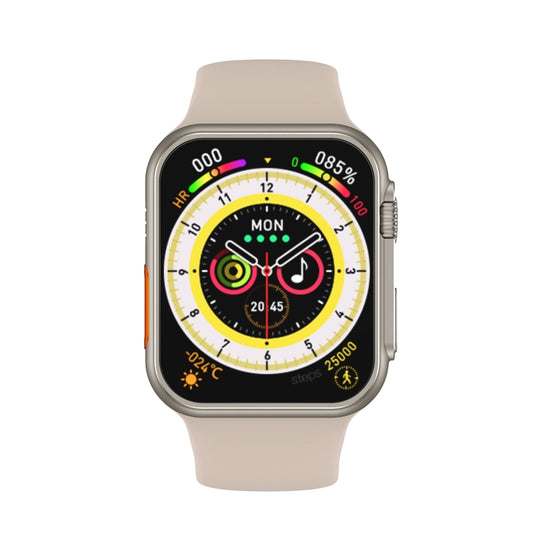 W8 Ultra 2.02 inch TFT Screen Smart Watch, IP68 Waterproof Support Heart Rate & Blood Oxygen Monitoring / Multiple Sports Modes(Gold) by bashfashion