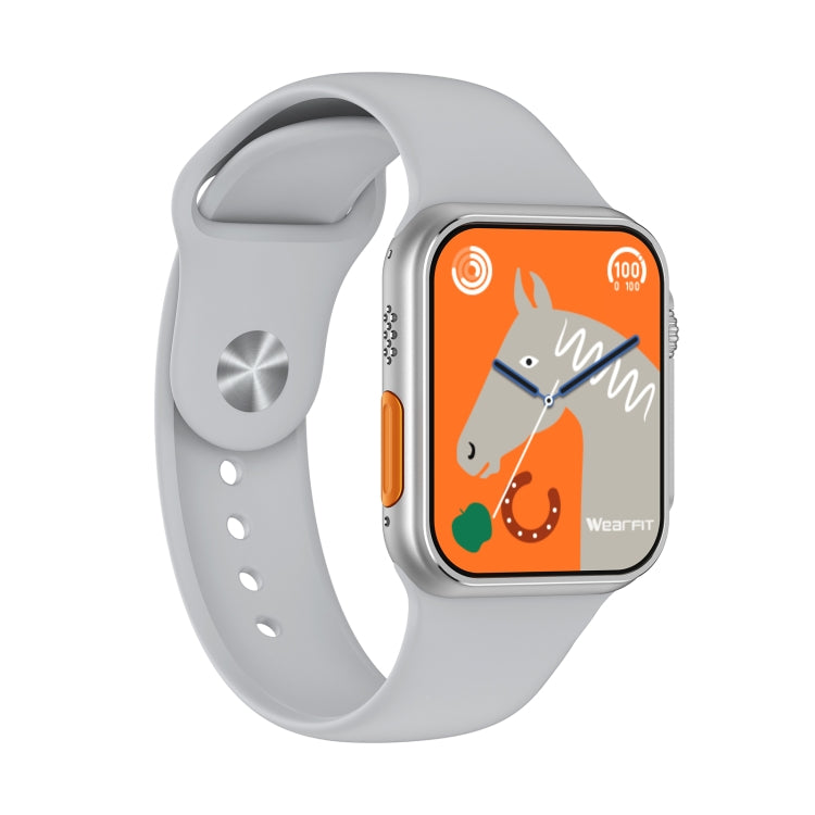 W8 Ultra 2.02 inch TFT Screen Smart Watch, IP68 Waterproof Support Heart Rate & Blood Oxygen Monitoring / Multiple Sports Modes(Silver) by bashfashion