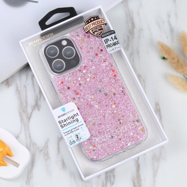 For iPhone 14 Pro Max DFANS DESIGN Starlight Shining TPU+PC Phone Case(Pink) by DFANS DESIGN