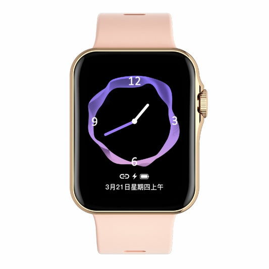 D07 1.7 inch Square Screen Smart Watch with Payment NFC Encoder(Gold) by bashfashion