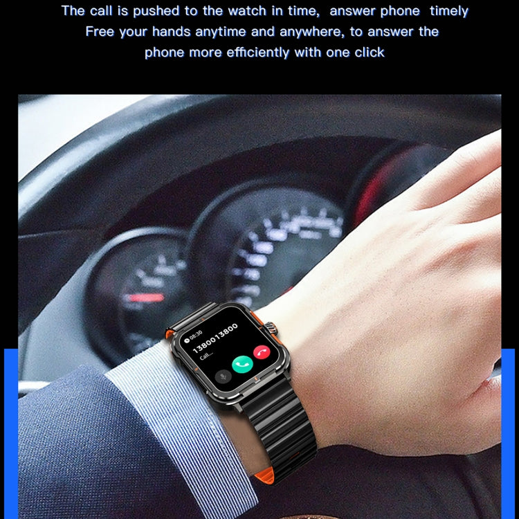 D09 1.9 inch TFT Square Screen Smart Watch Supports Blood Pressure Monitoring(Black) by bashfashion