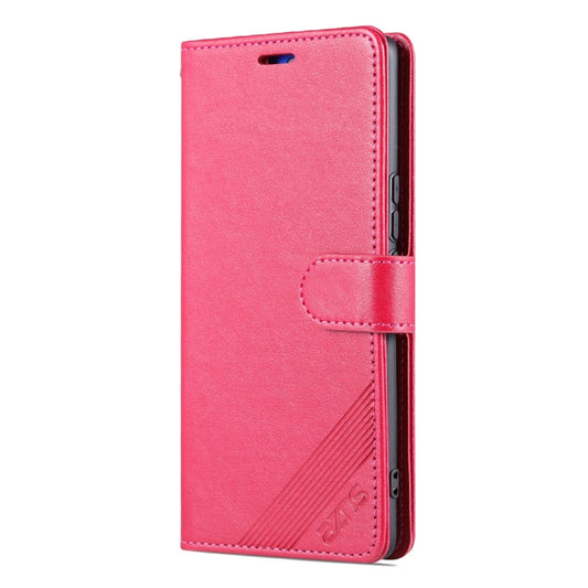 For Honor X40 AZNS Sheepskin Texture Flip Leather Phone Case(Red) by AZNS