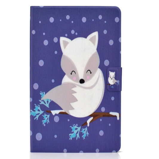 Electric Pressed Left Right Flat Feather Case with Sleep Function Pen Cover & Card Slot & Holder(Arctic Fox) by bashfashion