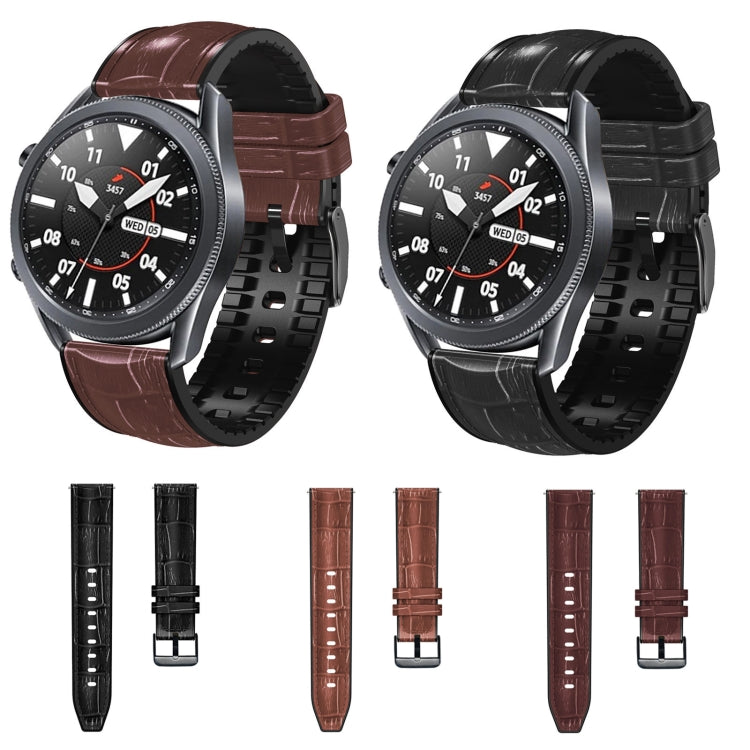 For Huawei GT 3 Pro 46mm Bamboo Joint Texture Silicone Leather Watch Band(Black) by bashfashion