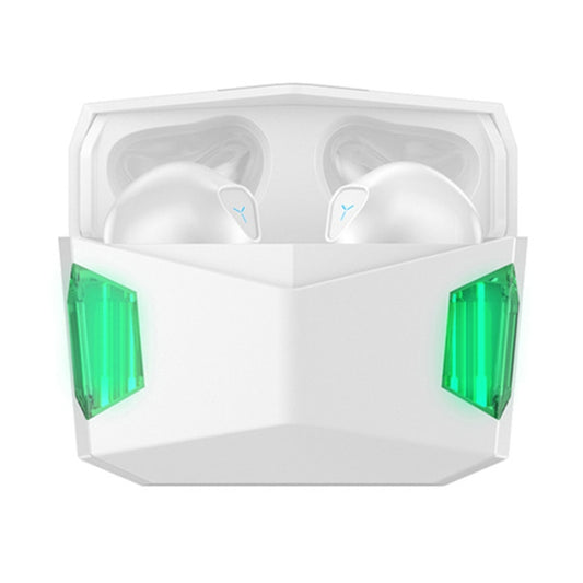 Lenovo GM5 TWS Bluetooth Wireless Sports Waterproof Noise Reduction Gaming Earphone with Mic(White) by Lenovo