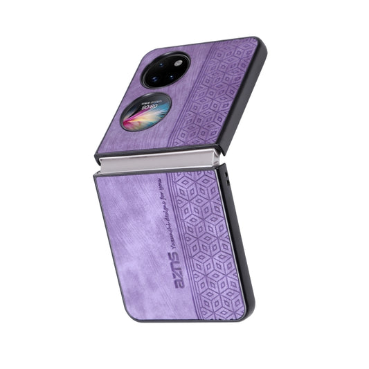 For Huawei Pocket S / P50 Pocket AZNS 3D Embossed Skin Feel Phone Case(Purple) by AZNS