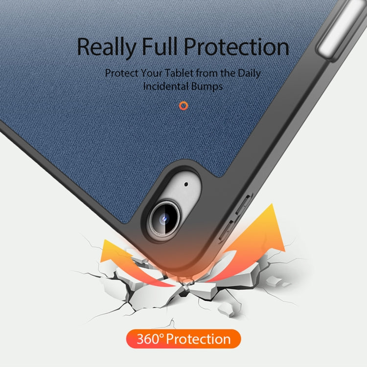 For iPad 2025 / 2022 DUX DUCIS Domo Series Magnetic Flip Leather Tablet Case(Blue) by DUX DUCIS