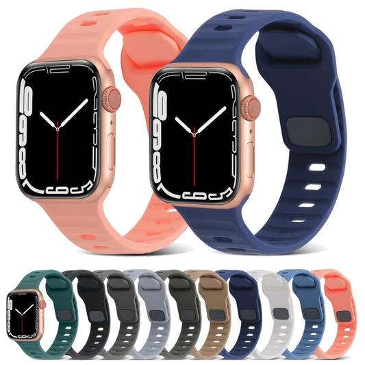 Sports Silicone Watch Band for Apple Watch Ultra 49mm&Watch Ultra 2 49mm / Series 9&8&7 45mm / SE 3&SE 2&6&SE&5&4 44mm / 3&2&1 42mm(Light Blue) by bashfashion
