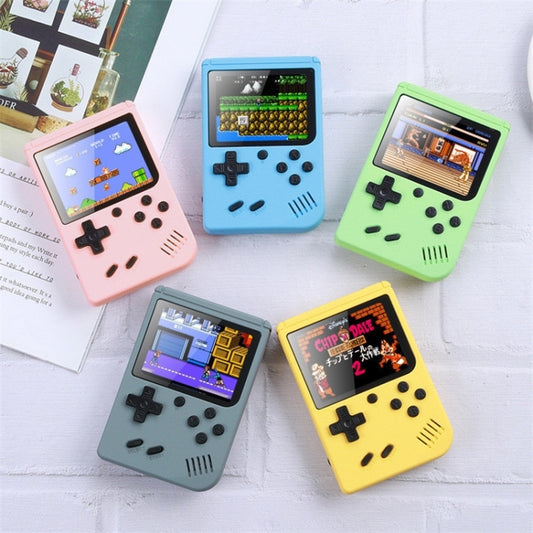 MK800 Doubles 3.0 inch Macaron Mini Handheld Game Console Built-in 800 Games(Green) by bashfashion
