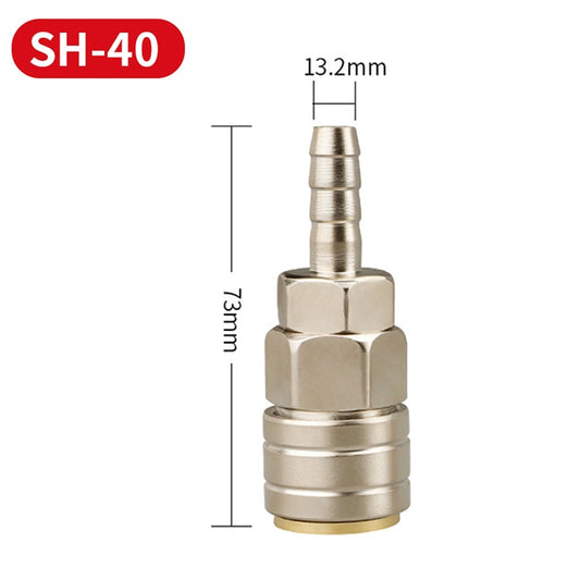 LAIZE SH-40 10pcs C-type Self-lock Pneumatic Quick Fitting Connector by LAIZE