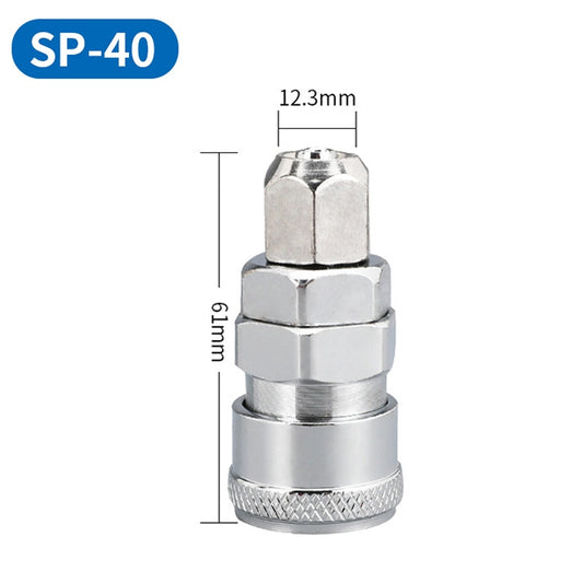 LAIZE SP-40 10pcs C-type Self-lock Air Tube Pneumatic Quick Fitting Connector by LAIZE