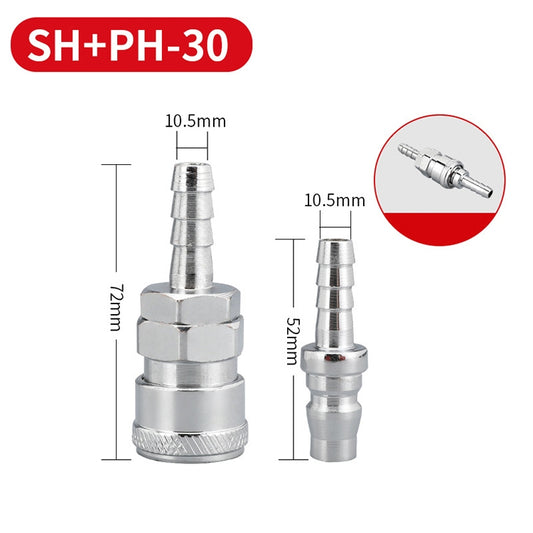 LAIZE SH+PH-30 10pcs C-type Self-lock Air Tube Pneumatic Quick Fitting Connector by LAIZE