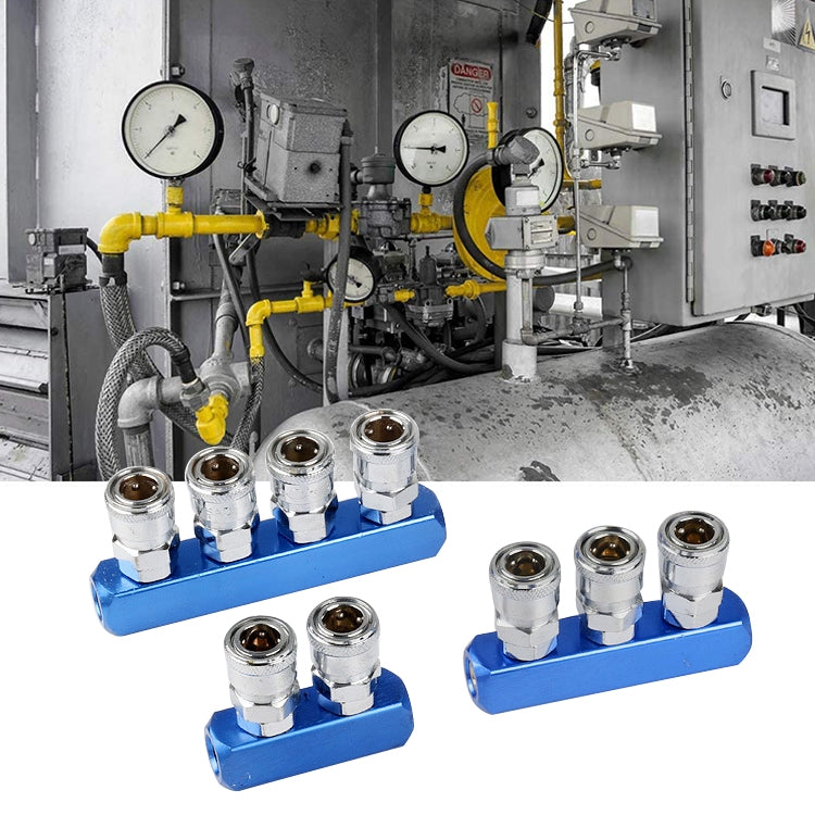 LAIZE 4-way C-type Self-lock Pneumatic Components by LAIZE