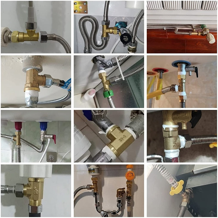 LAIZE Internal Thread Plumbing Copper Pipe Fittings, Caliber:3 Point(Three Way) by LAIZE