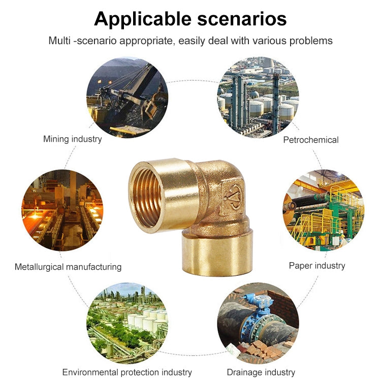 LAIZE Internal Thread Plumbing Copper Pipe Fittings, Caliber:4 Point(Elbow) by LAIZE