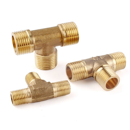 LAIZE External Thread Plumbing Copper Pipe Fittings, Caliber:4 Point(Three Way) by LAIZE