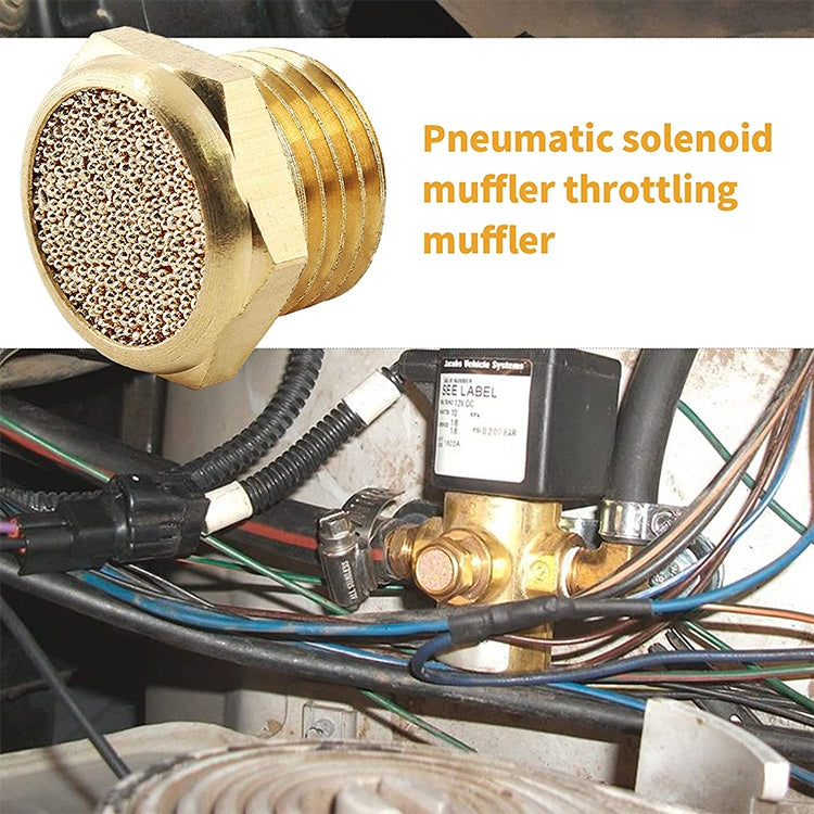 LAIZE All Copper Flat Pneumatic Muffler, Caliber:1 Inch by LAIZE