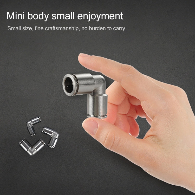 PV-4 LAIZE Nickel Plated Copper Elbow Pneumatic Quick Connector by LAIZE