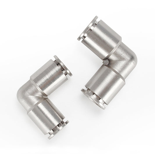 PV-8 LAIZE Nickel Plated Copper Elbow Pneumatic Quick Connector by LAIZE