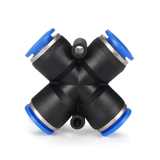 PZA-10 LAIZE 10pcs Plastic PZA Four-way Pneumatic Quick Fitting Connector by LAIZE