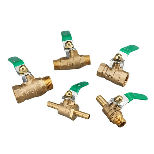 LAIZE Pneumatic Hose Connector Thickened Brass Ball Valve, Size:Outside 2 Point-Barb 12mm by LAIZE