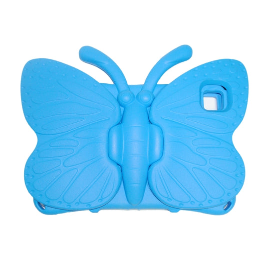 For Samsung Galaxy Tab A8 10.5 Butterfly Bracket Kids EVA Shockproof Tablet Case(Blue) by bashfashion