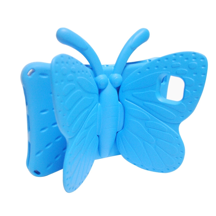 For Samsung Galaxy Tab A8 10.5 Butterfly Bracket Kids EVA Shockproof Tablet Case(Blue) by bashfashion
