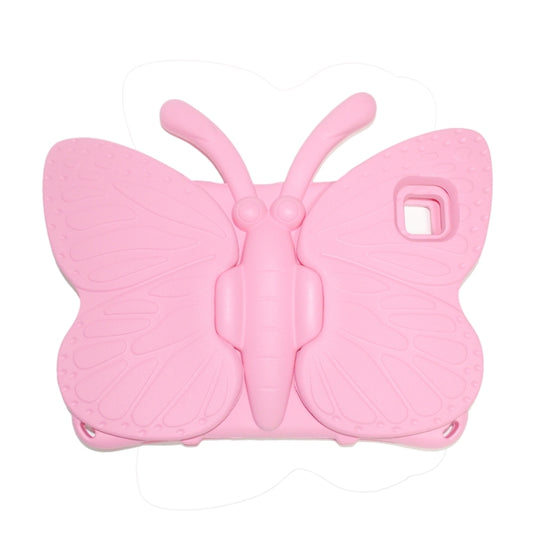 For Samsung Galaxy Tab A8 10.5 Butterfly Bracket Kids EVA Shockproof Tablet Case(Pink) by bashfashion