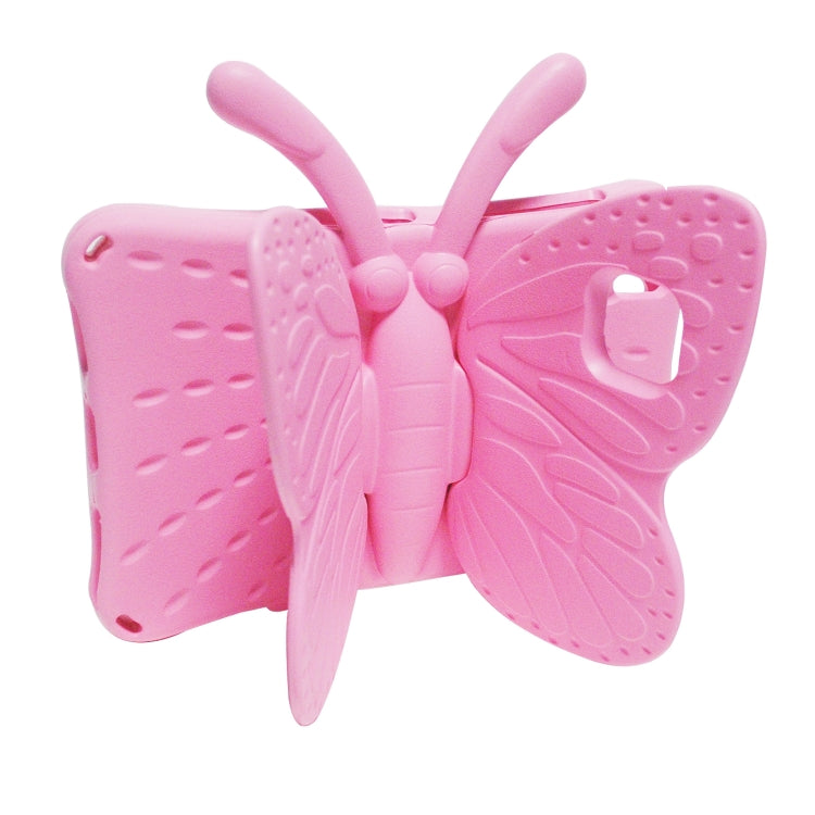 For Samsung Galaxy Tab A8 10.5 Butterfly Bracket Kids EVA Shockproof Tablet Case(Pink) by bashfashion