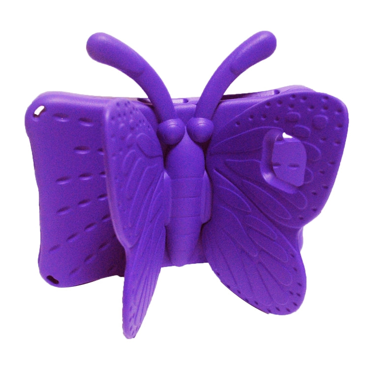 For Samsung Galaxy Tab A8 10.5 Butterfly Bracket Kids EVA Shockproof Tablet Case(Purple) by bashfashion