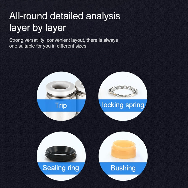 PW16-12 LAIZE PW Y-type Tee Reducing Pneumatic Quick Fitting Connector by LAIZE