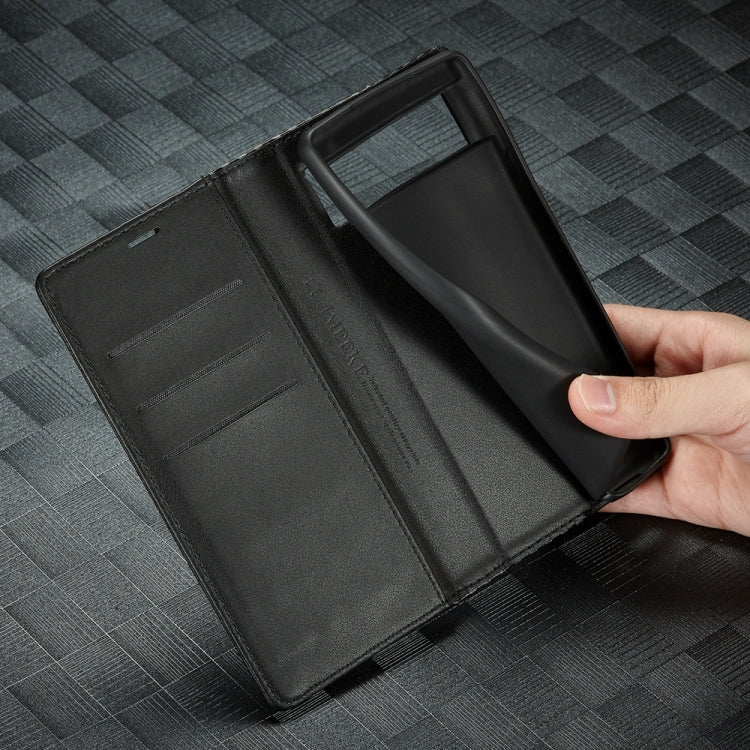 For Google Pixel 7 Pro LC.IMEEKE Carbon Fiber PU + TPU Leather Case(Vertical Black) by LC.IMEEKE